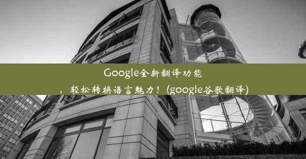 Google全新翻译功能，轻松转换语言魅力！(google谷歌翻译)