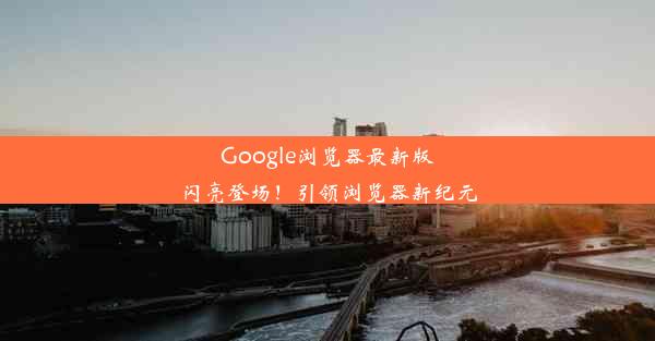 Google浏览器最新版闪亮登场！引领浏览器新纪元