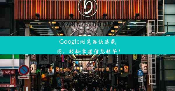 Google浏览器快速截图，轻松掌握信息精华！