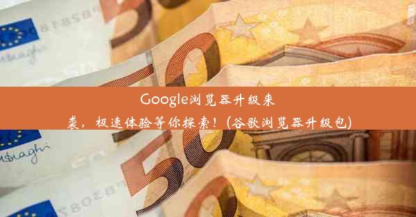 Google浏览器升级来袭，极速体验等你探索！(谷歌浏览器升级包)