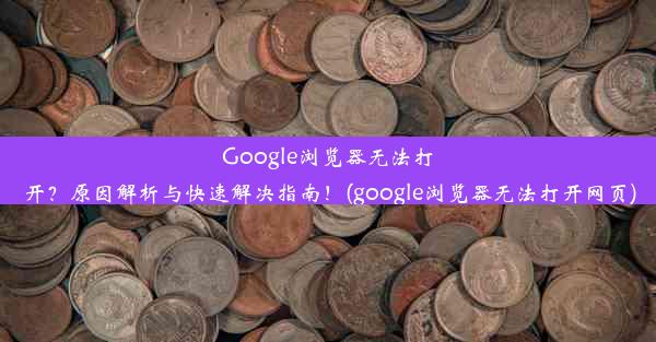 Google浏览器无法打开？原因解析与快速解决指南！(google浏览器无法打开网页)