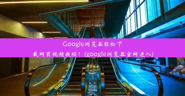 Google浏览器轻松下载网页视频教程！(google浏览器官网进入)