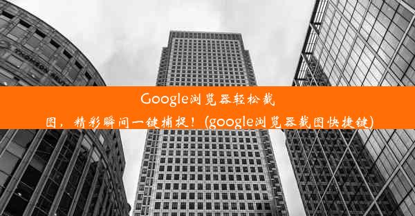 Google浏览器轻松截图，精彩瞬间一键捕捉！(google浏览器截图快捷键)