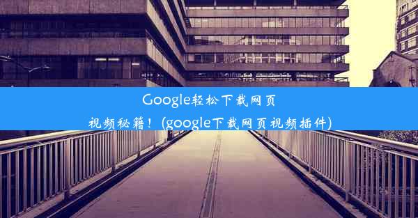 Google轻松下载网页视频秘籍！(google下载网页视频插件)