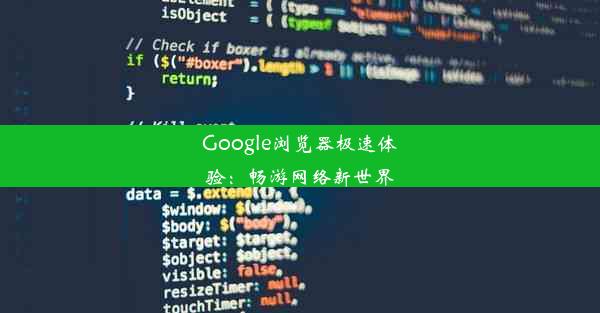 Google浏览器极速体验：畅游网络新世界