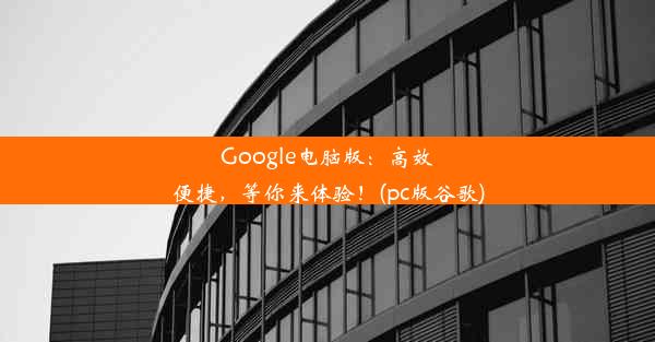 Google电脑版：高效便捷，等你来体验！(pc版谷歌)