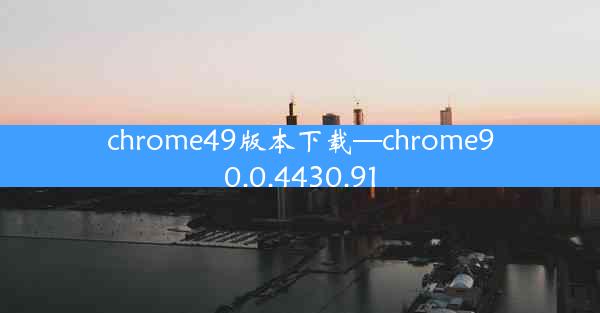 chrome49版本下载—chrome90.0.4430.91