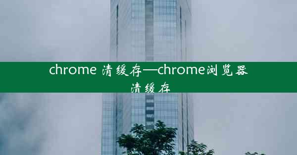 chrome 清缓存—chrome浏览器清缓存