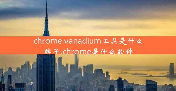 chrome vanadium工具是什么牌子,chrome是什么软件