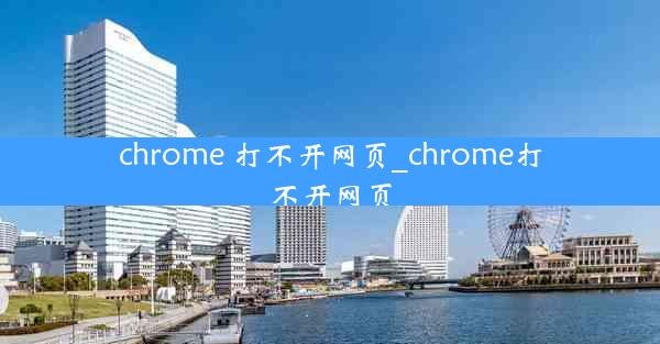 chrome 打不开网页_chrome打不开网页