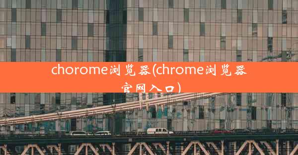 chorome浏览器(chrome浏览器官网入口)