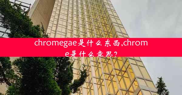 chromegae是什么东西,chrome是什么意思？