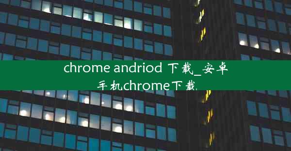 chrome andriod 下载_安卓手机chrome下载