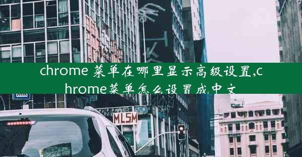 chrome 菜单在哪里显示高级设置,chrome菜单怎么设置成中文