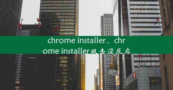 chrome installer、chrome installer双击没反应