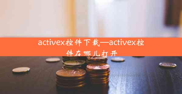 activex控件下载—activex控件在哪儿打开