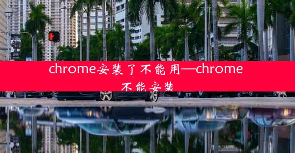 chrome安装了不能用—chrome 不能安装