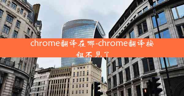 chrome翻译在哪-chrome翻译按钮不见了