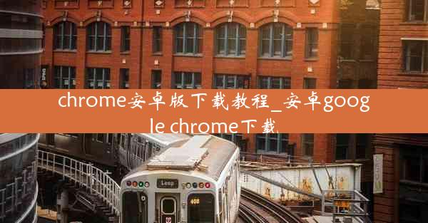 chrome安卓版下载教程_安卓google chrome下载