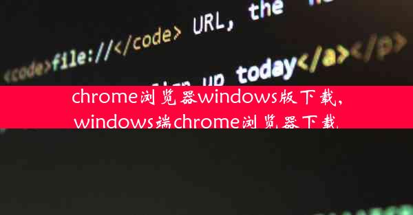 chrome浏览器windows版下载,windows端chrome浏览器下载