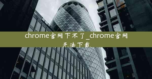 chrome官网下不了_chrome官网无法下载