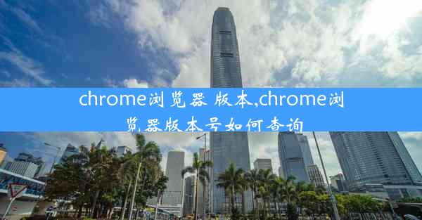 chrome浏览器 版本,chrome浏览器版本号如何查询