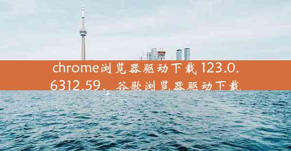 chrome浏览器驱动下载 123.0.6312.59、谷歌浏览器驱动下载