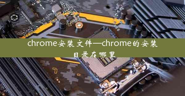 chrome安装文件—chrome的安装目录在哪里