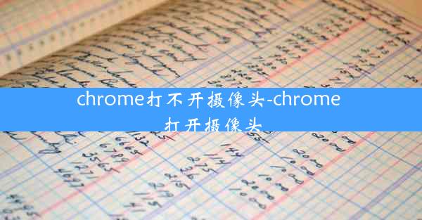 chrome打不开摄像头-chrome 打开摄像头