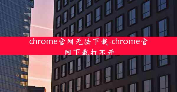 chrome官网无法下载-chrome官网下载打不开