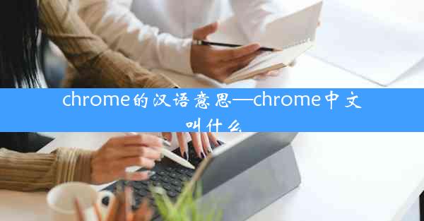 chrome的汉语意思—chrome中文叫什么