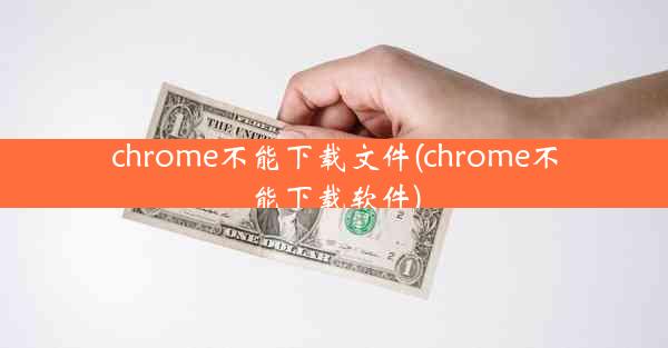 chrome不能下载文件(chrome不能下载软件)