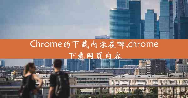 Chrome的下载内容在哪,chrome下载网页内容