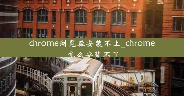 chrome浏览器安装不上_chrome怎么安装不了